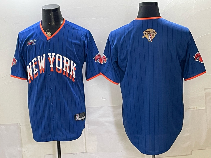 Men New York Knicks blank blue 2026 Nike NBA jersey 07150054